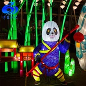 Đèn lồng gấu trúc Trung Quốc ngoài trời