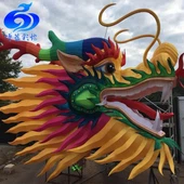 Đèn lồng rồng Trung Quốc sống động