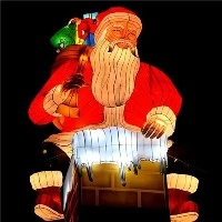 Trang trí sự kiện Chủ đề Giáng sinh Chương trình đèn lồng Ông già Noel